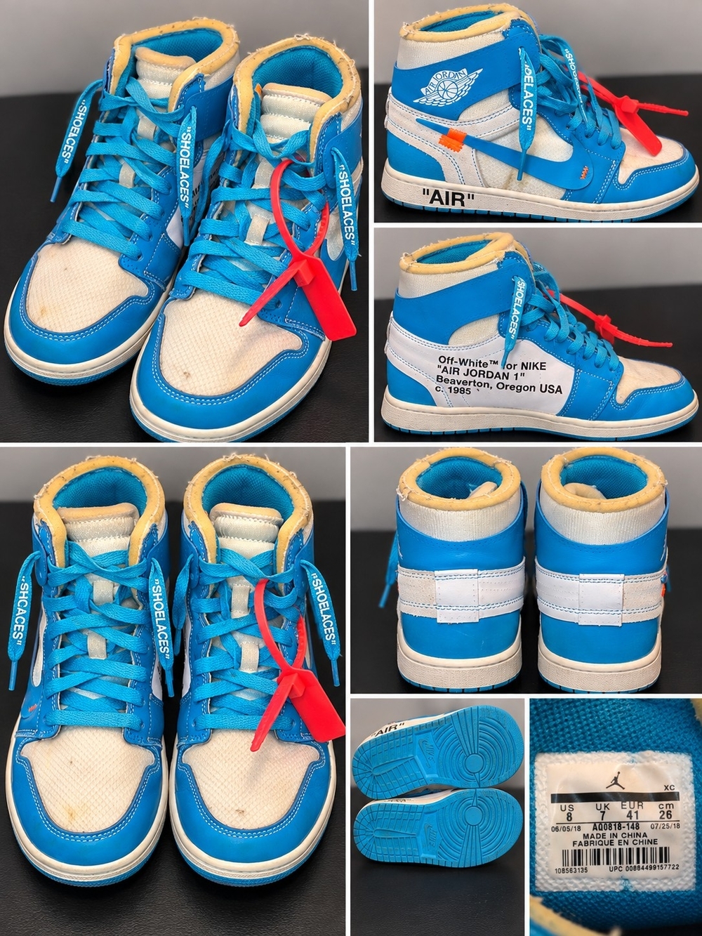 Retro High OG  Blue/White Sneakers